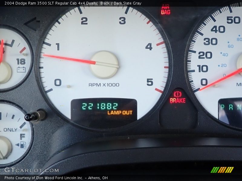 Black / Dark Slate Gray 2004 Dodge Ram 3500 SLT Regular Cab 4x4 Dually