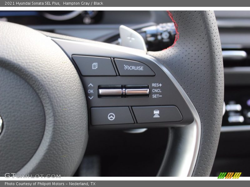 Hampton Gray / Black 2021 Hyundai Sonata SEL Plus