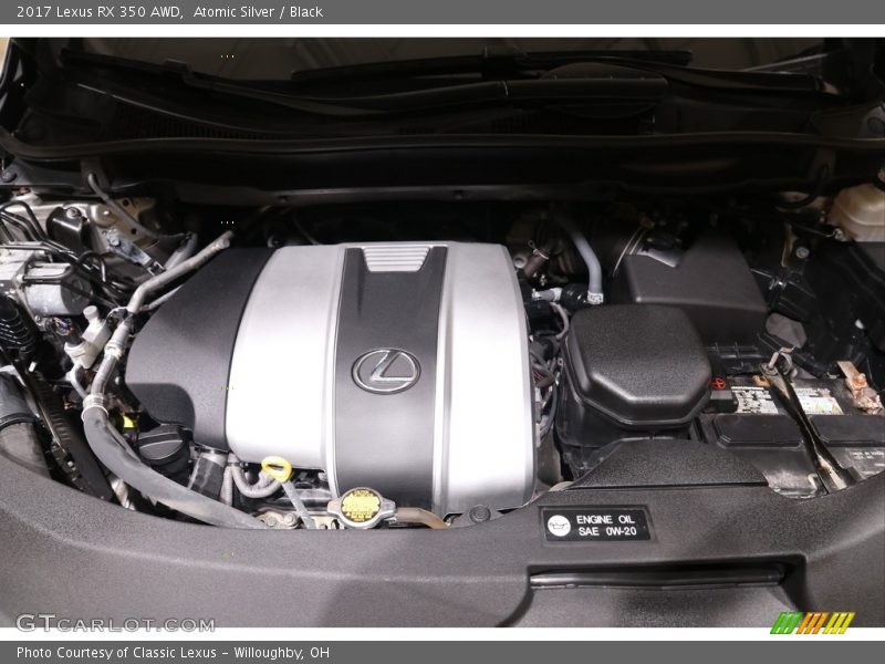 Atomic Silver / Black 2017 Lexus RX 350 AWD