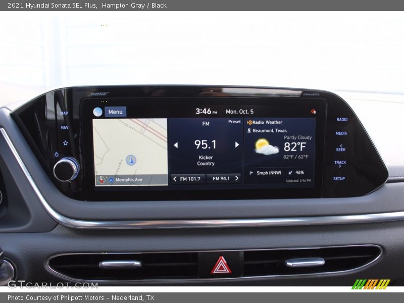 Hampton Gray / Black 2021 Hyundai Sonata SEL Plus
