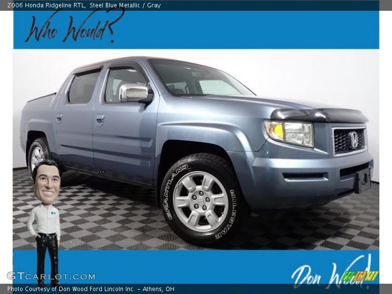 Steel Blue Metallic / Gray 2006 Honda Ridgeline RTL