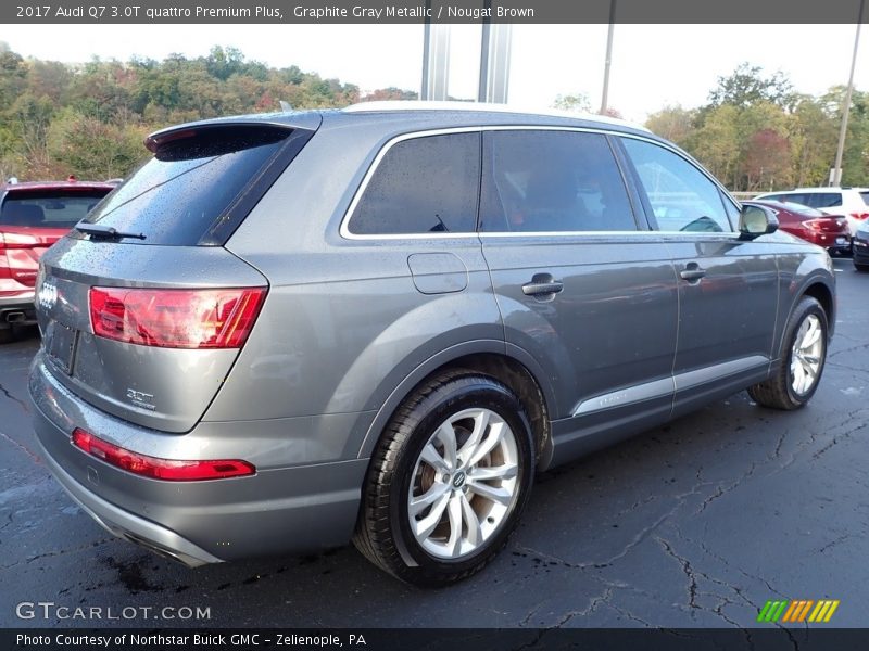 Graphite Gray Metallic / Nougat Brown 2017 Audi Q7 3.0T quattro Premium Plus