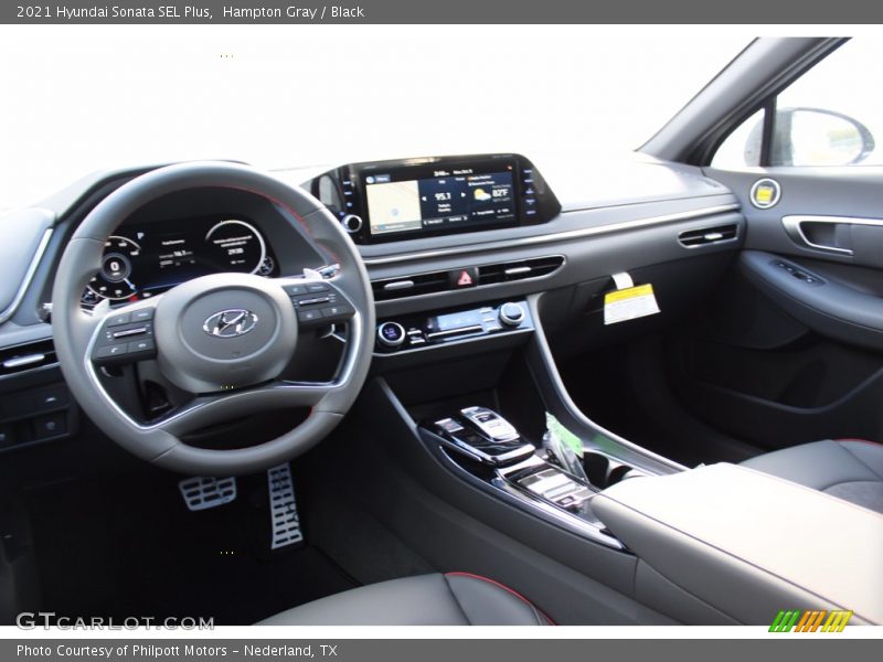 Hampton Gray / Black 2021 Hyundai Sonata SEL Plus
