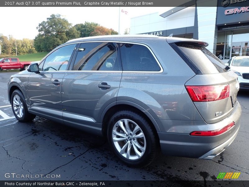 Graphite Gray Metallic / Nougat Brown 2017 Audi Q7 3.0T quattro Premium Plus