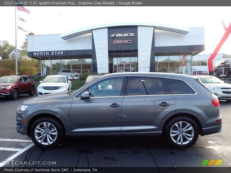 Graphite Gray Metallic / Nougat Brown 2017 Audi Q7 3.0T quattro Premium Plus