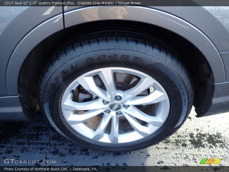 Graphite Gray Metallic / Nougat Brown 2017 Audi Q7 3.0T quattro Premium Plus