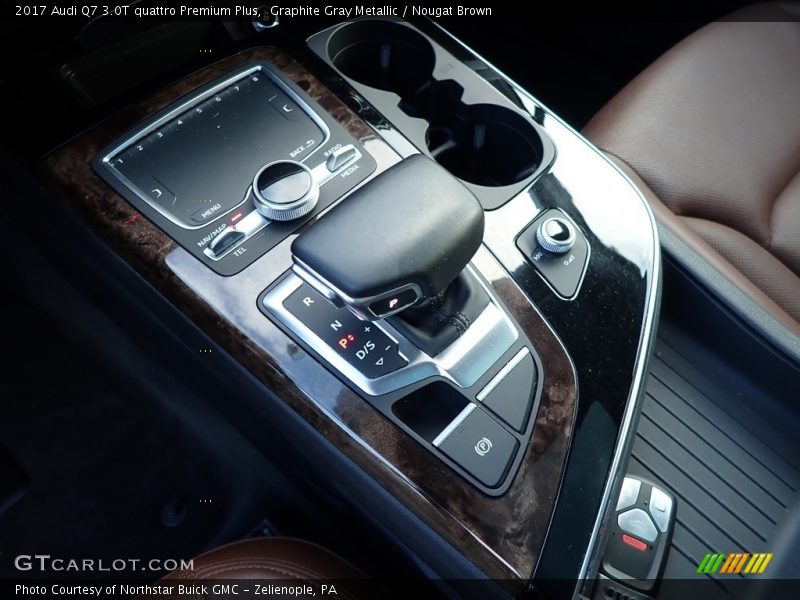 Graphite Gray Metallic / Nougat Brown 2017 Audi Q7 3.0T quattro Premium Plus