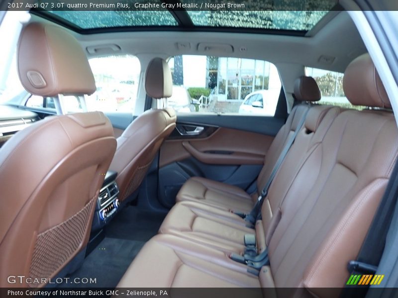 Graphite Gray Metallic / Nougat Brown 2017 Audi Q7 3.0T quattro Premium Plus