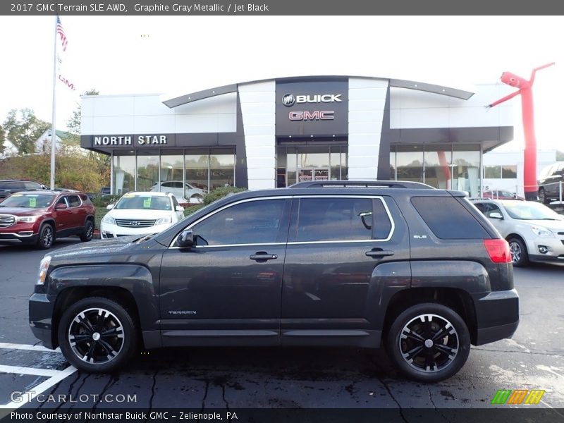 Graphite Gray Metallic / Jet Black 2017 GMC Terrain SLE AWD