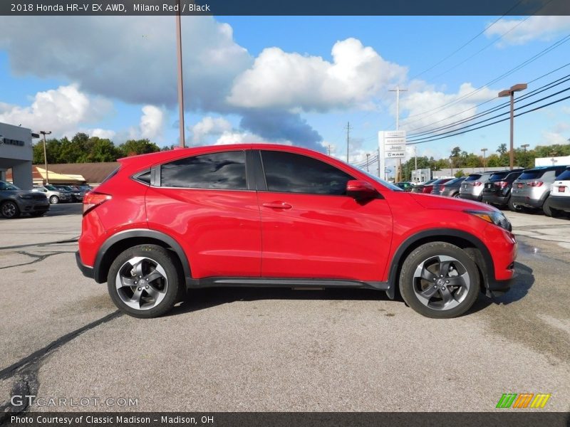 Milano Red / Black 2018 Honda HR-V EX AWD