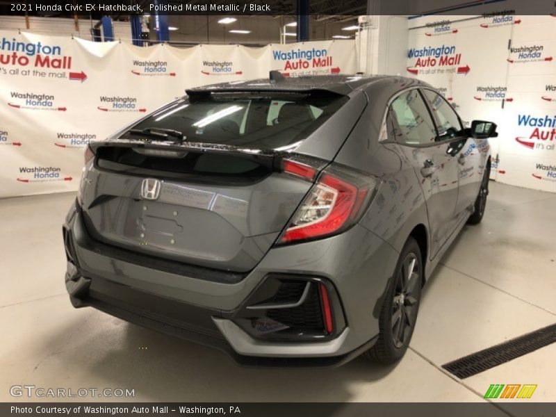 Polished Metal Metallic / Black 2021 Honda Civic EX Hatchback