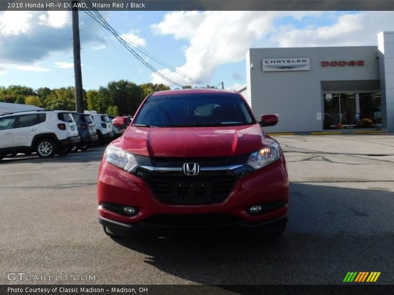 Milano Red / Black 2018 Honda HR-V EX AWD