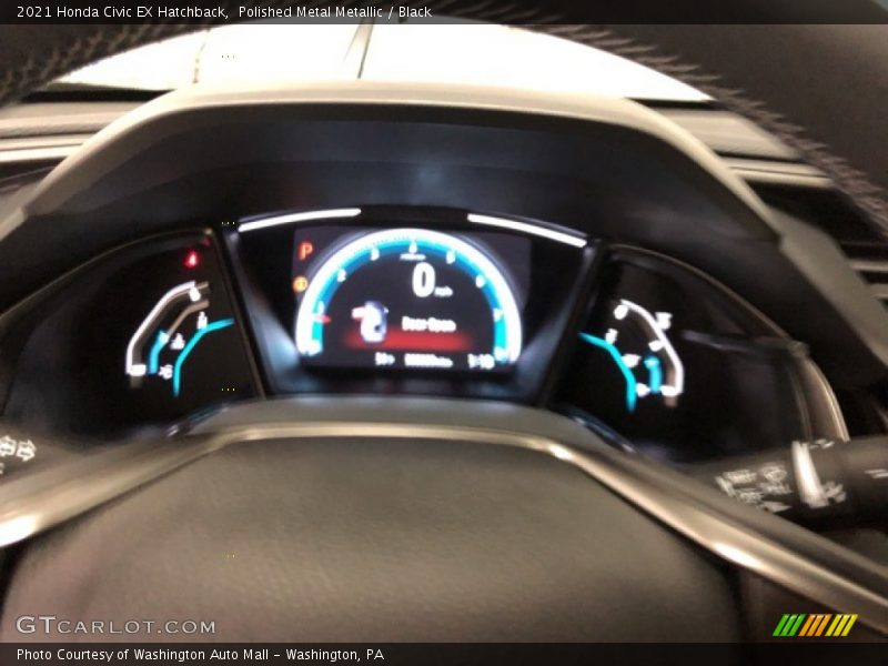 Polished Metal Metallic / Black 2021 Honda Civic EX Hatchback