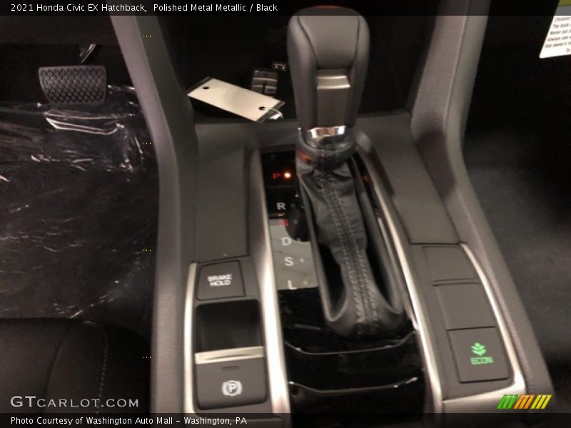 Polished Metal Metallic / Black 2021 Honda Civic EX Hatchback