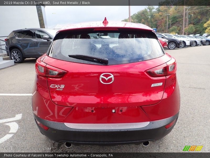Soul Red Metallic / Black 2019 Mazda CX-3 Sport AWD