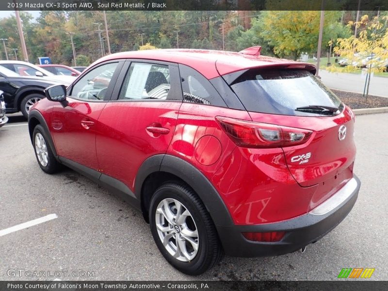 Soul Red Metallic / Black 2019 Mazda CX-3 Sport AWD