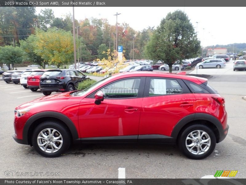 Soul Red Metallic / Black 2019 Mazda CX-3 Sport AWD