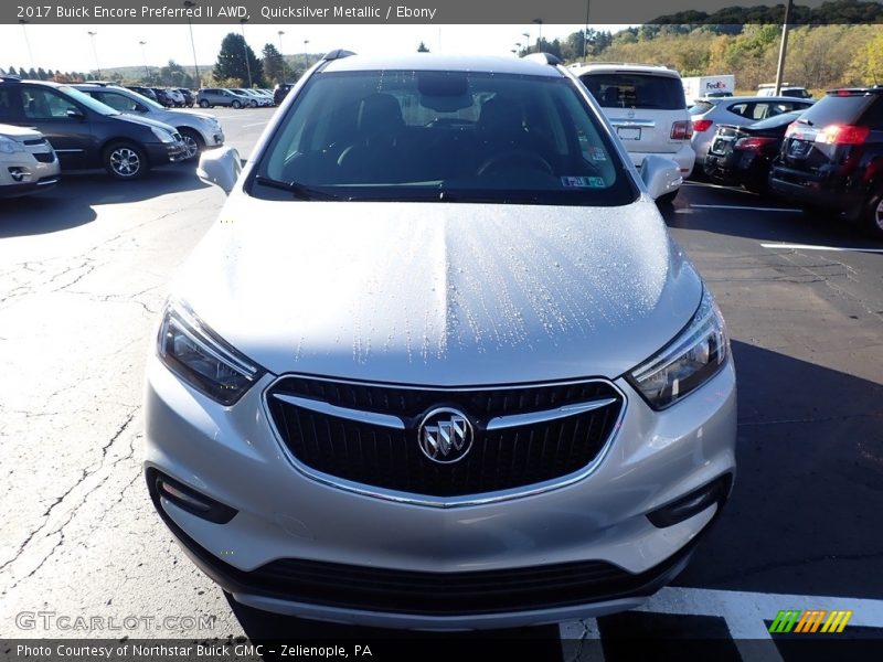 Quicksilver Metallic / Ebony 2017 Buick Encore Preferred II AWD