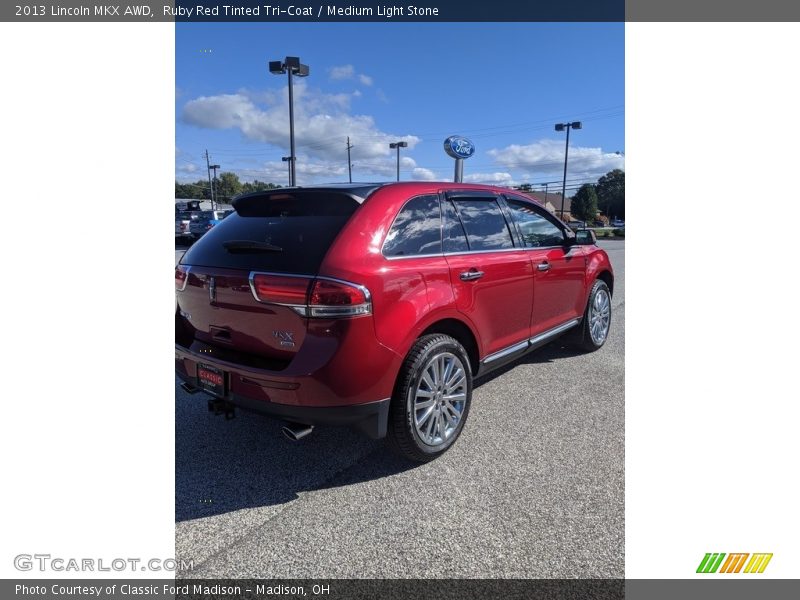 Ruby Red Tinted Tri-Coat / Medium Light Stone 2013 Lincoln MKX AWD