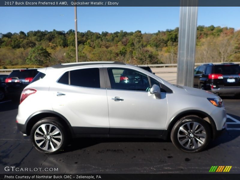 Quicksilver Metallic / Ebony 2017 Buick Encore Preferred II AWD
