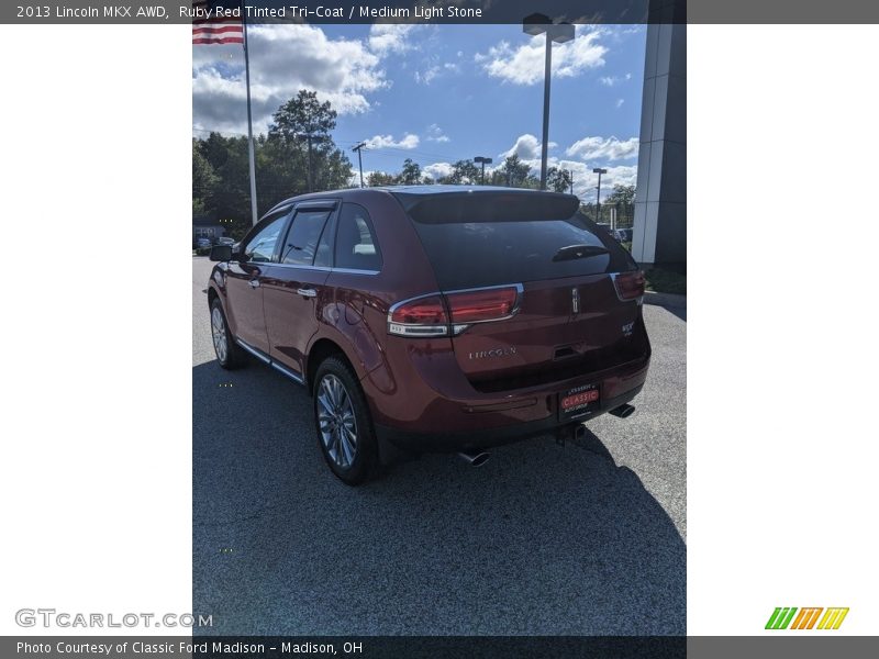 Ruby Red Tinted Tri-Coat / Medium Light Stone 2013 Lincoln MKX AWD