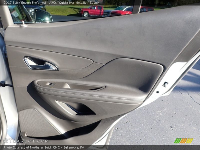 Quicksilver Metallic / Ebony 2017 Buick Encore Preferred II AWD