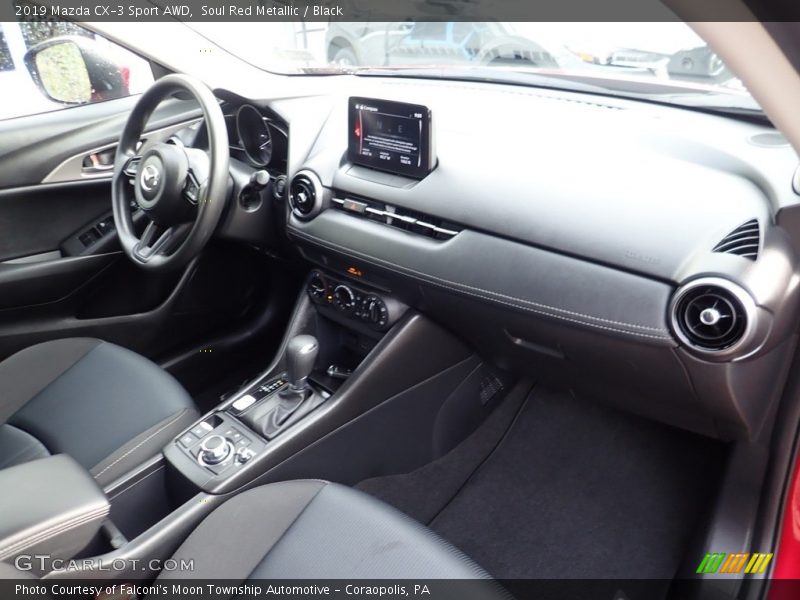 Soul Red Metallic / Black 2019 Mazda CX-3 Sport AWD