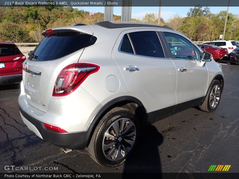 Quicksilver Metallic / Ebony 2017 Buick Encore Preferred II AWD