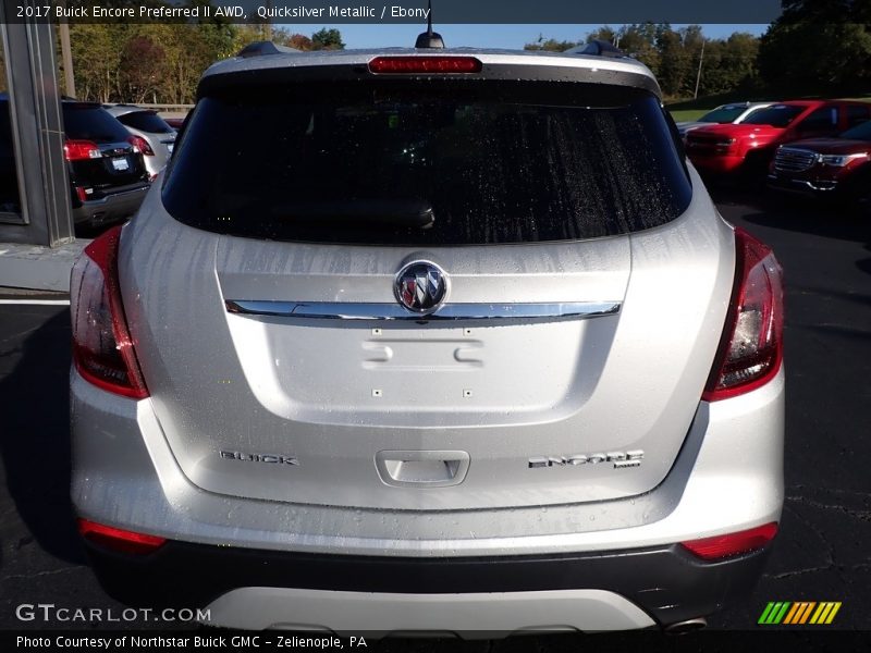 Quicksilver Metallic / Ebony 2017 Buick Encore Preferred II AWD