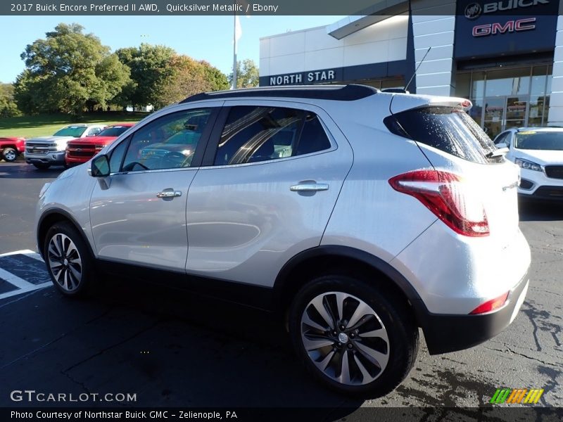 Quicksilver Metallic / Ebony 2017 Buick Encore Preferred II AWD