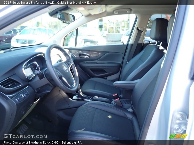 Quicksilver Metallic / Ebony 2017 Buick Encore Preferred II AWD