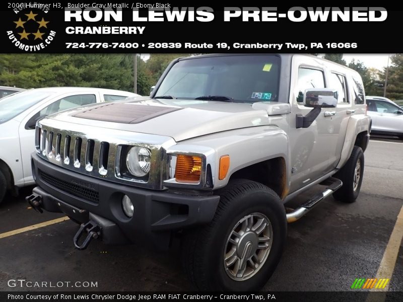 Boulder Gray Metallic / Ebony Black 2006 Hummer H3