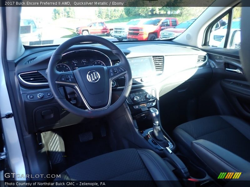 Quicksilver Metallic / Ebony 2017 Buick Encore Preferred II AWD