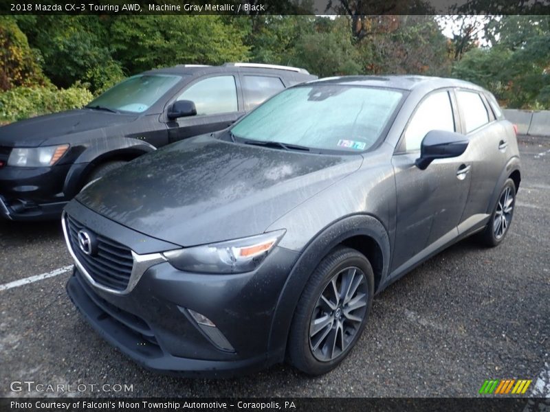 Machine Gray Metallic / Black 2018 Mazda CX-3 Touring AWD
