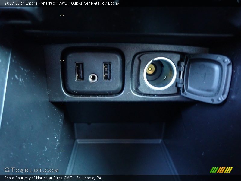 Quicksilver Metallic / Ebony 2017 Buick Encore Preferred II AWD