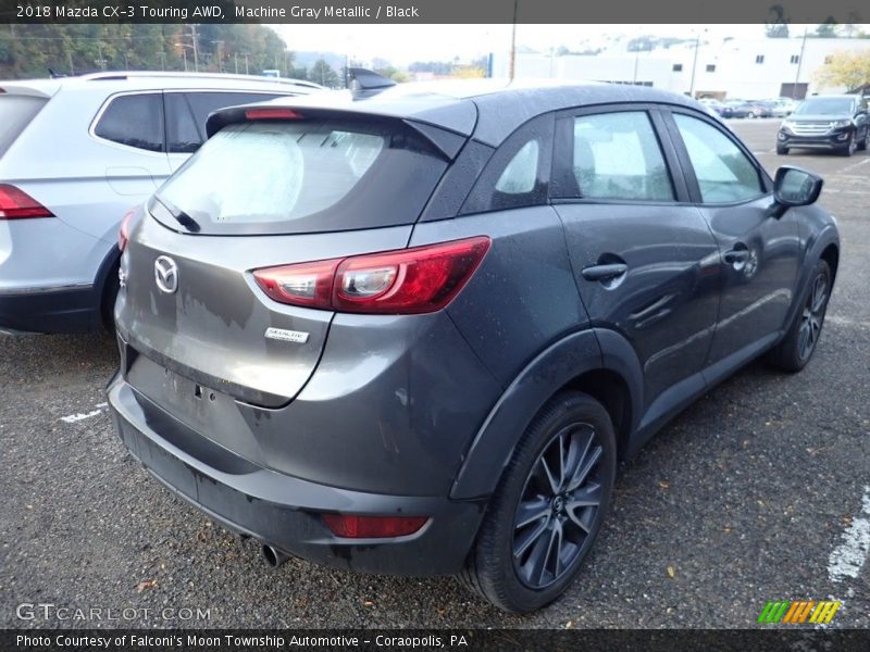 Machine Gray Metallic / Black 2018 Mazda CX-3 Touring AWD