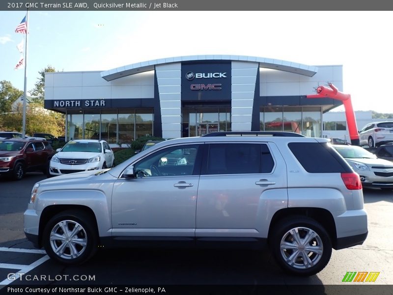Quicksilver Metallic / Jet Black 2017 GMC Terrain SLE AWD