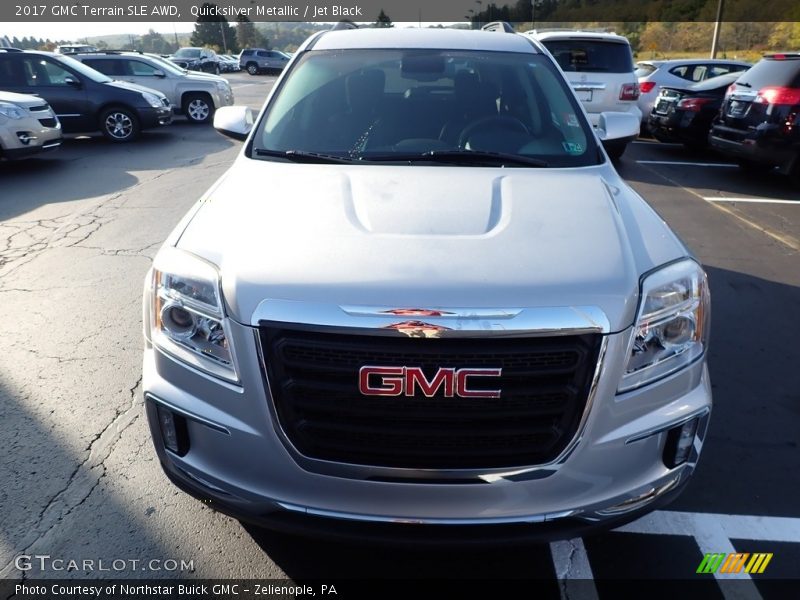 Quicksilver Metallic / Jet Black 2017 GMC Terrain SLE AWD