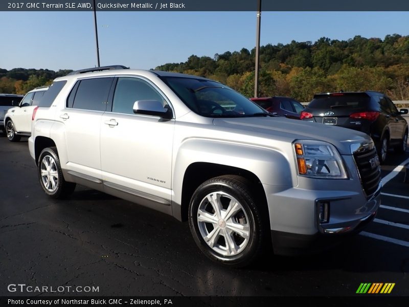 Quicksilver Metallic / Jet Black 2017 GMC Terrain SLE AWD
