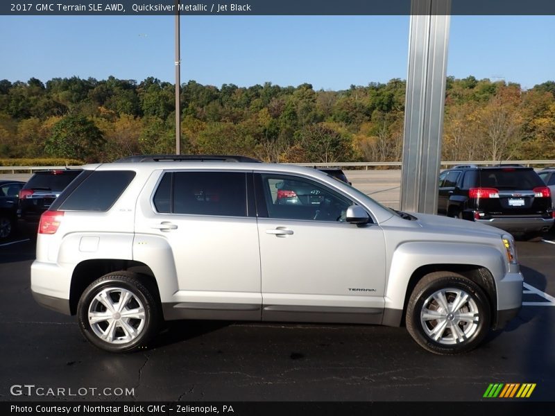 Quicksilver Metallic / Jet Black 2017 GMC Terrain SLE AWD