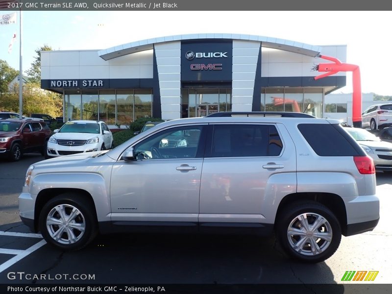 Quicksilver Metallic / Jet Black 2017 GMC Terrain SLE AWD