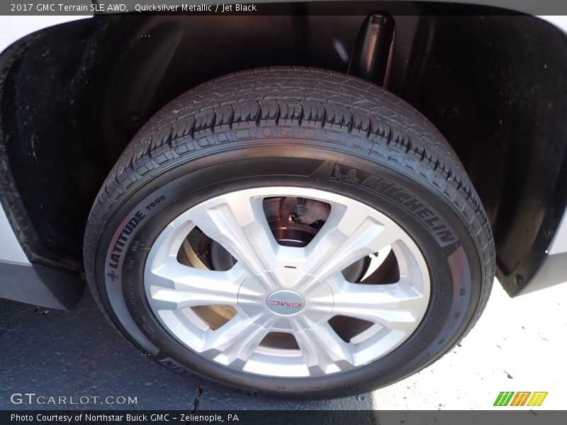 Quicksilver Metallic / Jet Black 2017 GMC Terrain SLE AWD