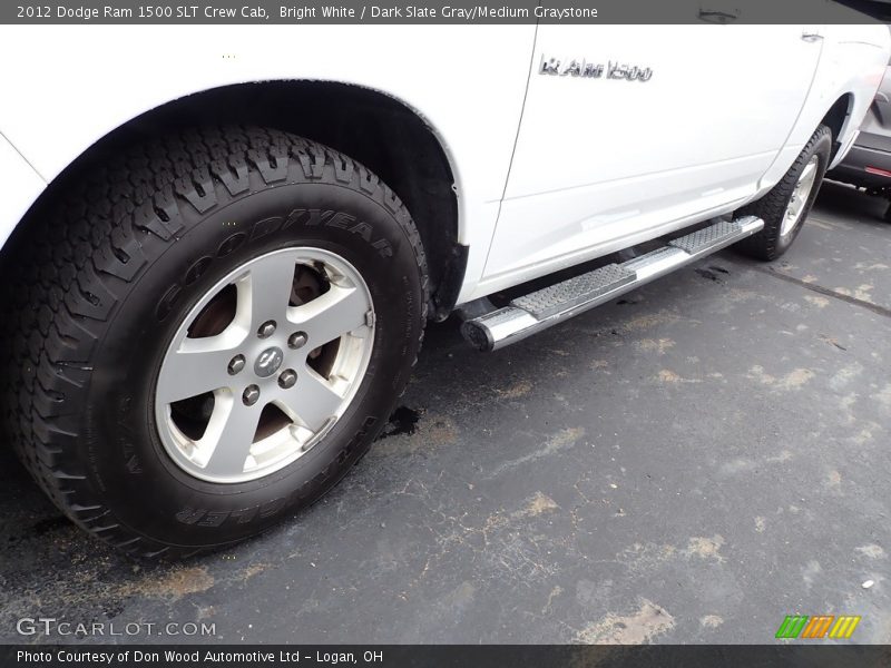 Bright White / Dark Slate Gray/Medium Graystone 2012 Dodge Ram 1500 SLT Crew Cab