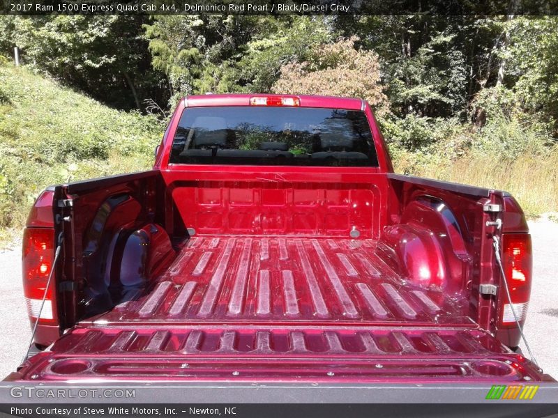 Delmonico Red Pearl / Black/Diesel Gray 2017 Ram 1500 Express Quad Cab 4x4