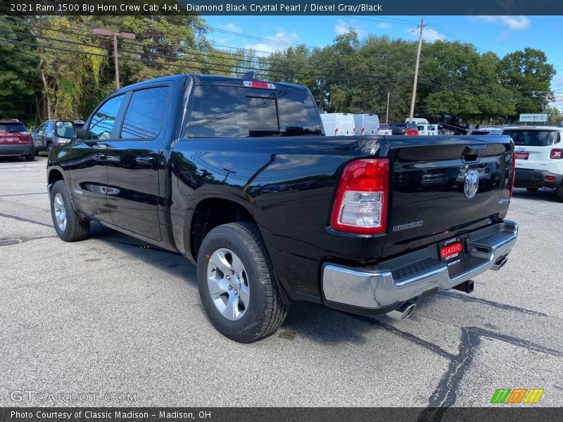 Diamond Black Crystal Pearl / Diesel Gray/Black 2021 Ram 1500 Big Horn Crew Cab 4x4