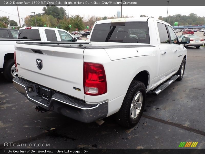 Bright White / Dark Slate Gray/Medium Graystone 2012 Dodge Ram 1500 SLT Crew Cab