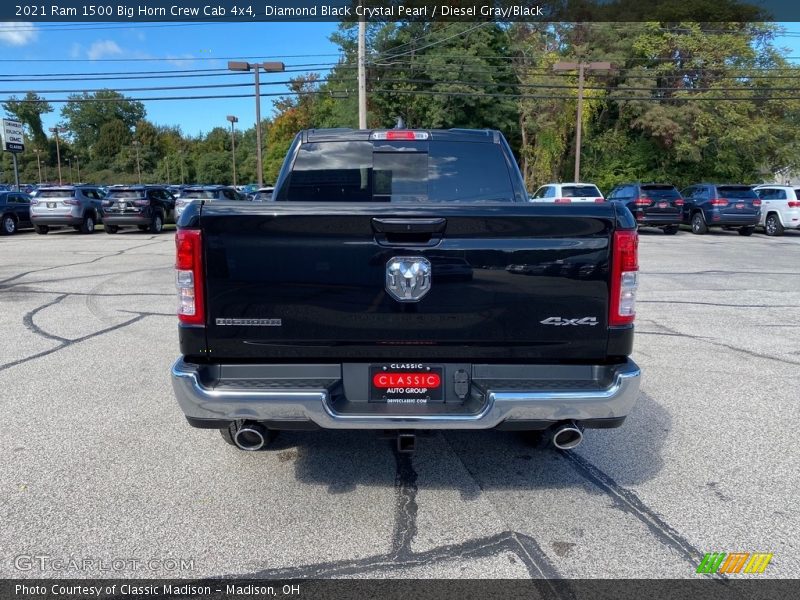 Diamond Black Crystal Pearl / Diesel Gray/Black 2021 Ram 1500 Big Horn Crew Cab 4x4