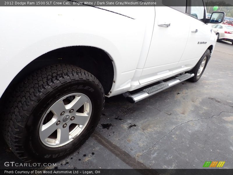 Bright White / Dark Slate Gray/Medium Graystone 2012 Dodge Ram 1500 SLT Crew Cab