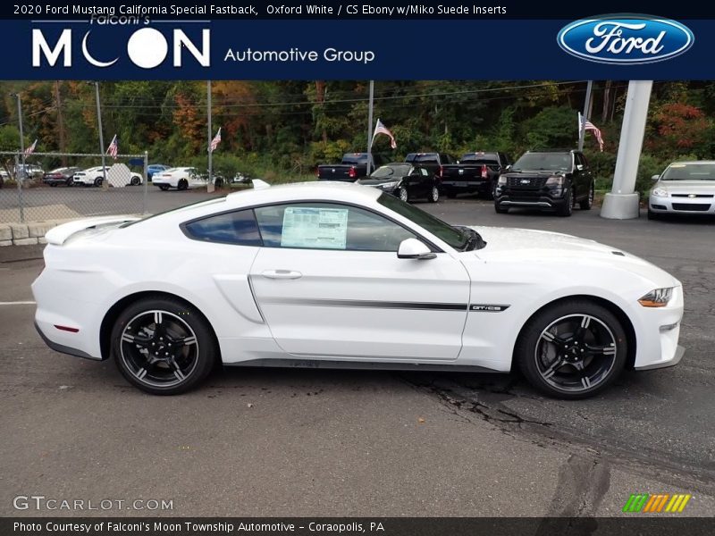 Oxford White / CS Ebony w/Miko Suede Inserts 2020 Ford Mustang California Special Fastback