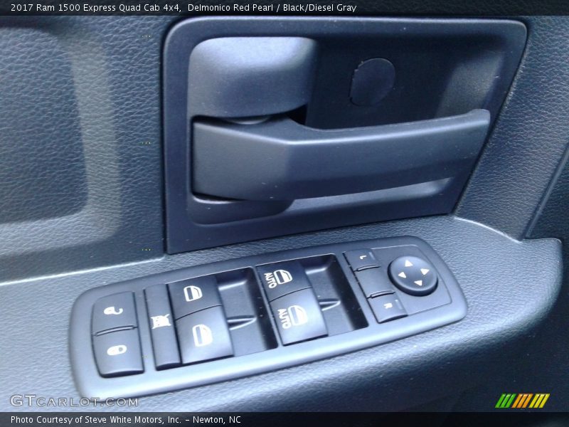 Delmonico Red Pearl / Black/Diesel Gray 2017 Ram 1500 Express Quad Cab 4x4